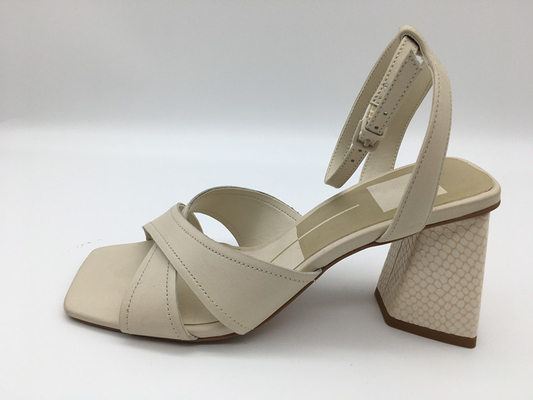 Het zachte Roze/het Beige/de Sinaasappel van Sandals van de Vrouwen van Nappa Pu Leer Gehielde
