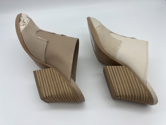 OEM Gericht Toe Shoes Tan van Vrouwen/van Witte Toevallige Schoenen met TPR Outsole