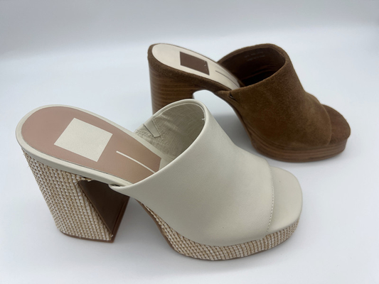 Van de het Leerkleding van comfortabele Vrouwen de Schoenenodm Bruin Open Toe Heel Sandals