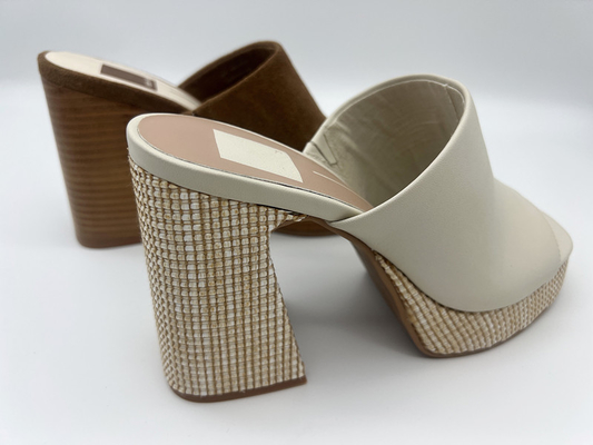 Van de het Leerkleding van comfortabele Vrouwen de Schoenenodm Bruin Open Toe Heel Sandals
