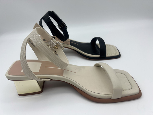 Modieuze Sandals van Riemvrouwen, Leer Dwarsriem Goud Opgevulde Sandals