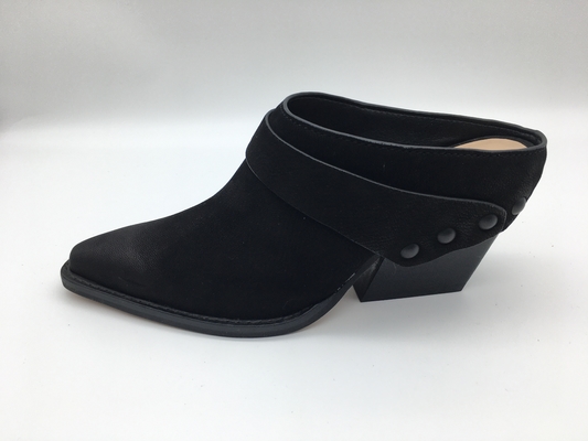 Gesloten Toe Wedge Womens Leather Dress-Schoenen Zachte Twee Tone Full Wrap Upper