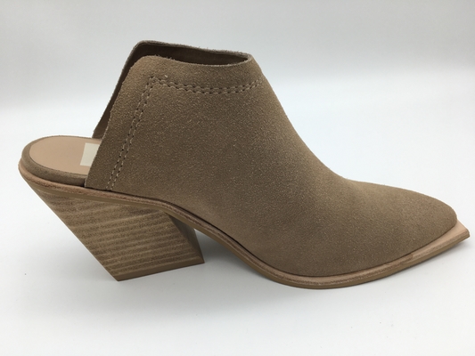 Van de het Leerkleding van toevallige Platformvrouwen van de Schoenen de Beige 3 Duim Gesloten Teen Hiel