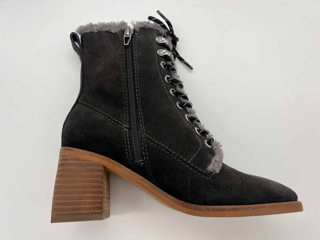 De vrouwen maken de antislip lace-up laarzen van de de winterkleding, het zachte leer van het koesuède met Hoogte waterdicht - de voering van de kwaliteitspluche