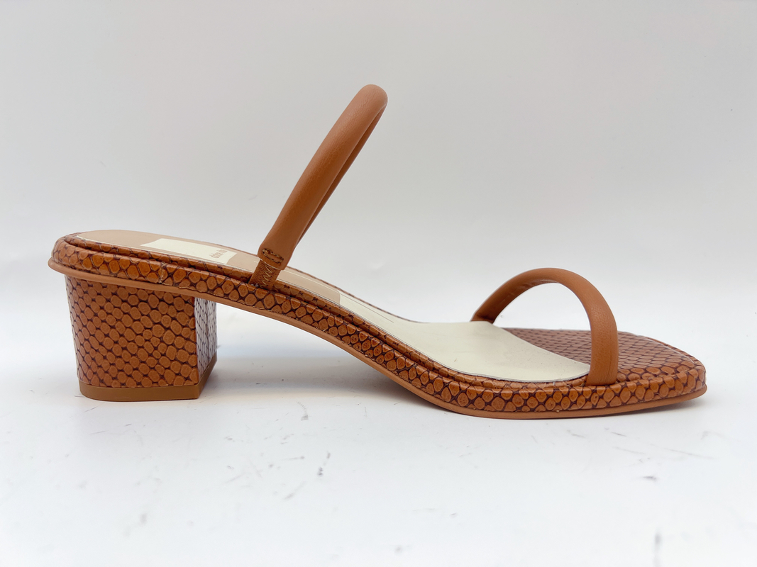 Bruine Dames Open Toe Slippers Comfortable 2cm Één Riempantoffels met Croco-Druk