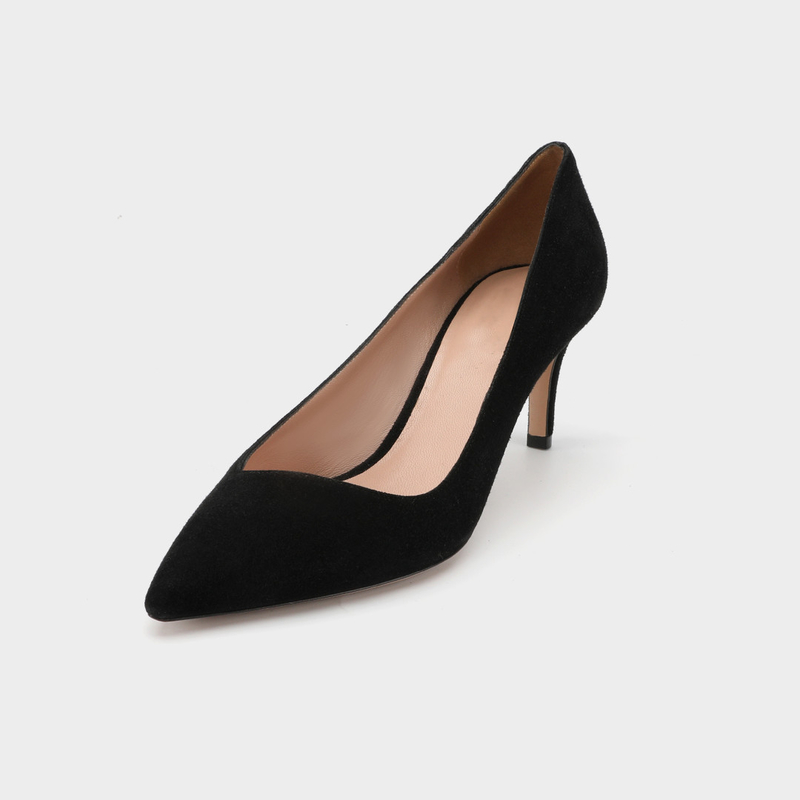 Dun Hielen Gericht Toe Leather Shoes, de Misstap van 3 Duimzwarten op Kledingsschoenen
