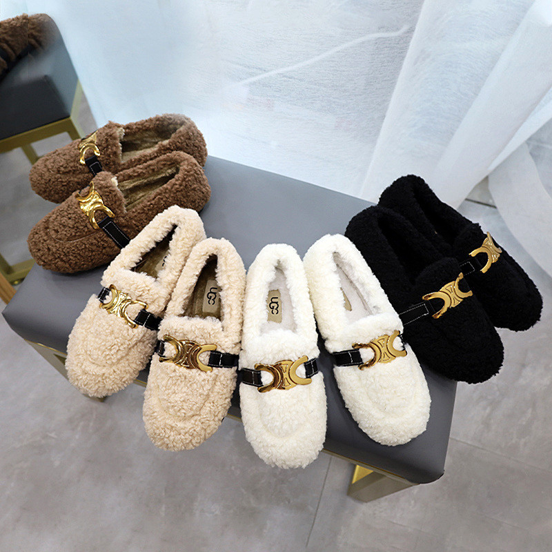 Lage Gehielde de Wolschoenen van het Lepellam plus Fluweel Warm Katoen voor Autumn And Winter